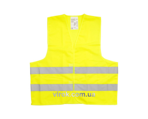 Жилет сигнальний VOREL жовтий, розм. XL [100]