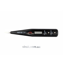 Індикатор напруги YATO контрольний цифровий 12-250 V LCD [20/500]