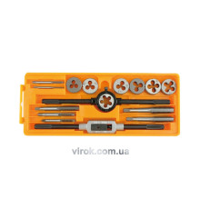 Плашки та мітчики VOREL : Набір 16 Шт/Уп. [10/20]