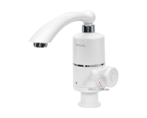 Нагрівач води проточної мереж FALA до 60°С,3кВт,тиск 0,04-0,6MPa, гусак l=20см нижнє під'єднання[10]