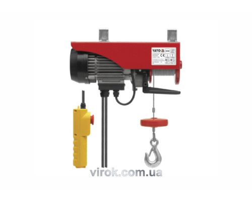 Лебедка электрическая канатная YATO: 550вт. 150/300кг [2]