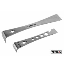 Скребки з нержавіючої сталі L-подібні YATO: 235 х40 х40 мм і 170 х 32 х 25 мм, t= 2.5 мм, 2 шт [12]