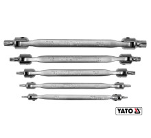 Набір ключів TORX 2-сторонніх на шарнірах YATO : Т15- Т60, Cr-V, 5 шт [20]