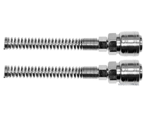 Швидкоз'єднувальна муфта YATO з пружиною, до шлангу Ø=5х8 мм, 2 шт. [6/60]