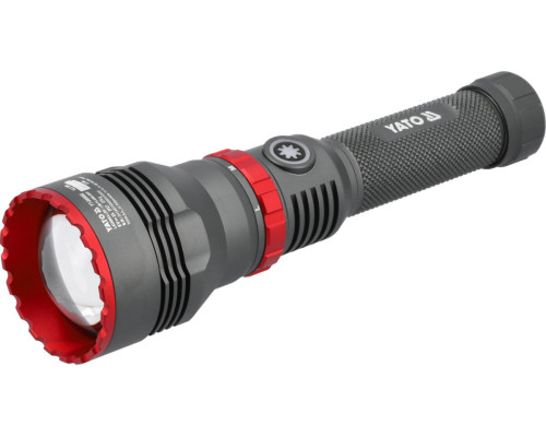 Ліхтар ручний LED-діодний YATO Li-Ion 3.7 В, 4 АГод, 10Вт, зарядка від USB-C [6/24]