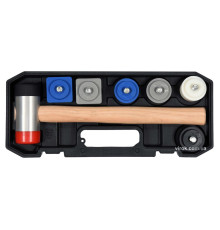 Молоток бляхарський YATO: з круглими Ø=42.5 мм і квадратними 43х43 мм насадками, L= 320 мм, 8 шт [8]