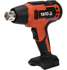 Фен технічний акумуляторний YATO : 18В Li-Ion, 550°C, 100 л/хв, 2 режими (без акумулят.) [10]