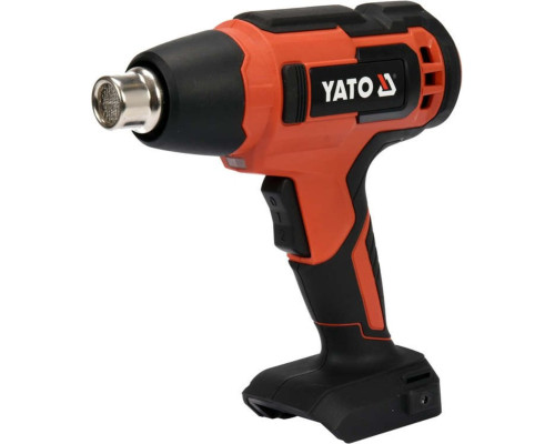 Фен технічний акумуляторний YATO : 18В Li-Ion, 550°C, 100 л/хв, 2 режими (без акумулят.) [10]