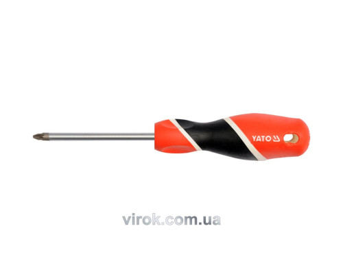 Викрутка хрестова YATO : "Pozidriv" PZ1 x 75 мм [12/60/240]
