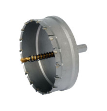 Сверло коронка по металлу TCT YATO: Ø102x 103 мм, толщ. до 25мм, с направляющим, 6-гран. хвост 3/8" [4]