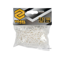 Крестики дистанционные многоразовые для плитки VOREL: тип U, 2,5 мм. 100 (Уп/Шт.)(DW)