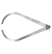 Кронциркуль для зовнішніх вимірів YATO: l= 300 мм, з гвинтовим фіксатором [50]