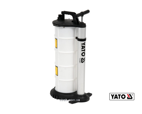 Насос для отсоса масла для грузовой и с/х автотехники YATO: 9л, 3 зонда, из полипропилена[4]