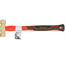 Молоток з мідним обухом YATO m= 500 г, скловолокниста ручка [6/36]