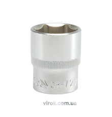 Головка торцева 6-гранна YATO : квадрат 1/2", М= 23 мм, L= 38 мм [12/60/120]