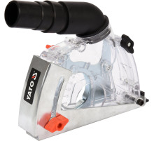 Кожух пилозахисний до КШМ для різання YATO: на диск Ø115/125 мм, глиб. різу- 32мм, зона дії- 28-36мм