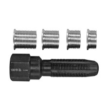 Мітчики для ремонту різьби "свічок" запалу YATO, M14x1,25 і M16x1,25 з 6-гран. приводом, 5 шт. [12]