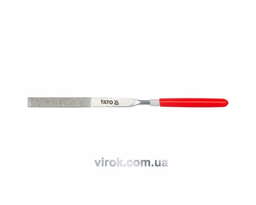 Надфиль алмазный YATO плоский, l=160/50 мм, b=4 мм [80/800]