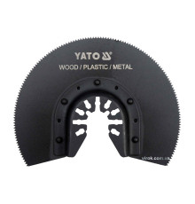 Полотно-насадка різальне YATO HSS сегментне для реноватора, Ø= 88 мм [10/100]