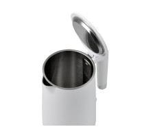 Електрочайник з термостатом з нержавіючої сталі LUND 1,5 л білий, 2200 Вт, живлення від мережі 230 В