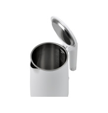 Електрочайник з термостатом з нержавіючої сталі LUND 1,5 л білий, 2200 Вт, живлення від мережі 230 В