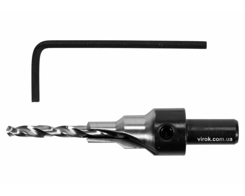 Свердло конфірматне по дереву YATO Ø= 4/6 мм, хвостовик Ø= 8 мм, з 6-гран. ключем [25/250]