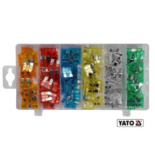 Автомобильные предохранители YATO STANDARD, по 20 шт. для токов 5, 10, 15, 20, 25, 30 А, 120 шт [12]
