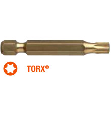 Насадка викруткова USH ISOTIN TORX T20 x 50 мм Torsion. подовжена, Уп. 10 шт.