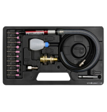 Шліфмашина пневматична VOREL міні, при тиску- 0,63 MPa, сопло Ø=3 мм, з насадками, 16 елем.[10]