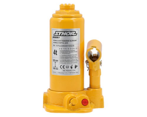 Домкрат гідравлічний cтовбцевий STHOR; F= 4 т, роб. висота- 180- 340 мм [5]