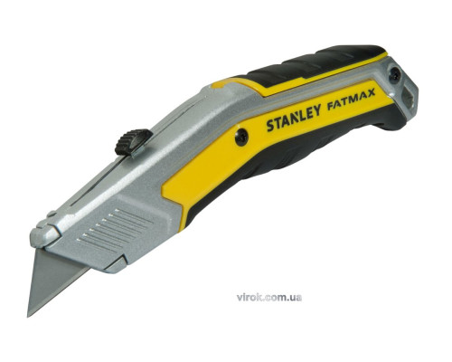 Ніж STANLEY "EXO" : висувне трапецевидне лезо, L=190 мм, в металевому корпусі