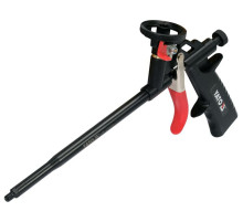 Пістолет для нанесення монтажної піни YATO: L=320/225мм, алюмін/сталев. корпус, регуляція подачі[20]