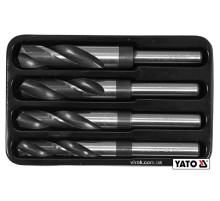 Набір свердл по металу YATO: HSS 4241, Ø14-20мм, L=75/150мм, до нержав. і конструкц. сталі, 4 шт[10]