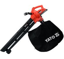 Порохотяг для листя акум. YATO: 12500 об/хв, продуктивність- 8 м³/хв, збірник- 45 л(БЕЗ АКУМУЛЯТОРА)