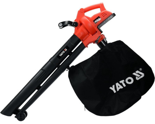 Порохотяг для листя акум. YATO: 12500 об/хв, продуктивність- 8 м³/хв, збірник- 45 л(БЕЗ АКУМУЛЯТОРА)