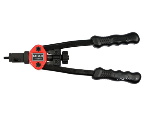 Заклепочник дворучний YATO для нітогайок М3; М4; М5; М6; М8; l=300 мм [20/480]