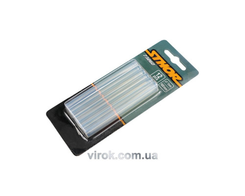 Стержні клейові STHOR : Ø= 7 х100 мм. прозорі уп. 12 шт. [50]