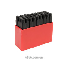 Трафарети літерні YATO, кпл. 27 шт, h-6 мм  [12]