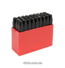 Трафарети літерні YATO, кпл. 27 шт, h-6 мм  [12]