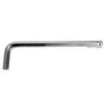 Ключ 6-гранний Г-подібний 2-сторонній YATO Cr-V, М17 мм, з кульовим наконечником, 63х250 мм [15/30]