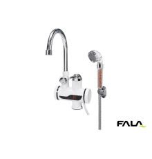 Нагрівач води з LCD-дисплеєм KALTA-3 FALA: 3кВт,до 60°С,тиск 0.1-0.6МПа,кабель-1.2 м + душовий компл