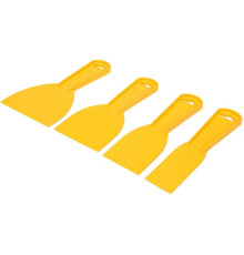 Шпателі пластикові  VOREL, з робоч шириною- 40, 60, 80, 100 мм, компл. 4 шт. [30]