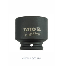 Головка торцева ударна 6-гранна YATO : квадрат 3/4", М= 52 мм, L= 72 мм [2/8]