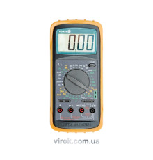 Мультиметр для вимірювання електричних параметрів VOREL : цифровий, висота цифр- 25 мм [20]