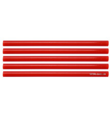 Стержні клейові YATO Ø=11,2 х 200 мм,  червоні .уп. 5 шт. [40/120]