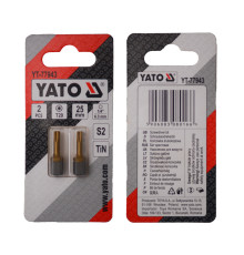 Насадка викруткова YATO TORX T20 х 25 мм. HEX 1/4", покрита титаном, 2 шт.