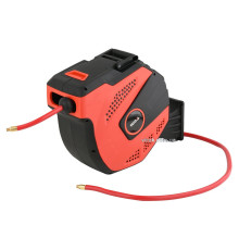 Шланг пневматичний ПВХ на котушці YATO з швидкоз'єдн. наконеч-ми 1/4", Ø=12.5 мм, тиск- 20Bar, l=15м