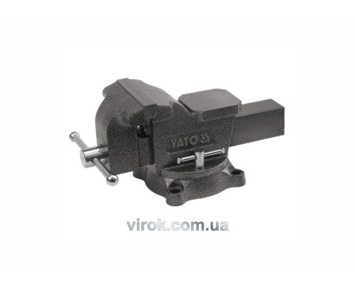 Тиски слесарные вращающиеся с ковадлой YATO, b= 125 мм, m= 10 кг [2]