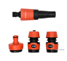 Зрошувач прямий YATO з набором з'єднань 3/4", 1", ABS-пластик, 4 шт [48]