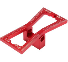 Шаблон розмічальний YATO контур "ластівковий хвіст" зі шкалою, 64х23х18 мм(DW)